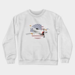 WW2 P-47 Thunderbolt Airplane Crewneck Sweatshirt